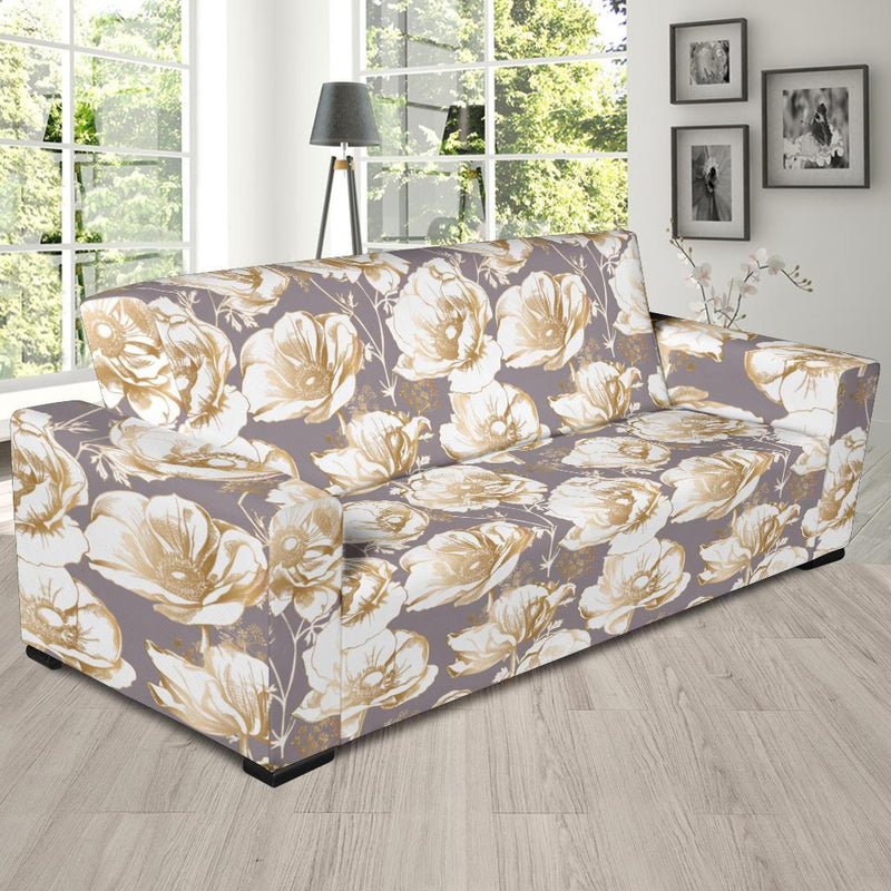 Anemone Pattern Print Design AM05 Sofa Slipcover-JORJUNE.COM