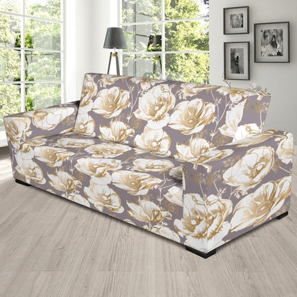 Anemone Pattern Print Design AM05 Sofa Slipcover-JORJUNE.COM