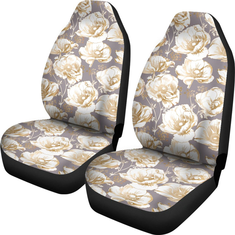 Anemone Pattern Print Design AM05 Universal Fit Car Seat Covers