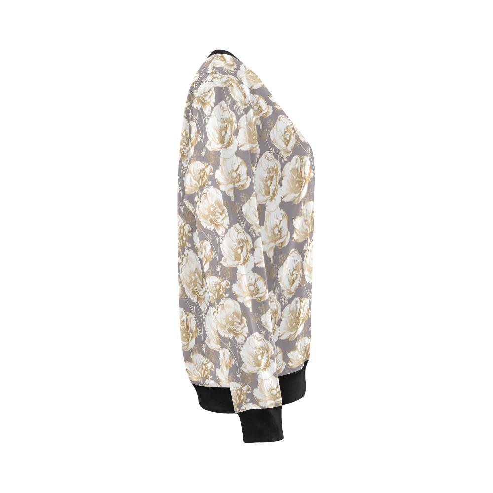 Anemone Pattern Print Design AM05 Women Long Sleeve Sweatshirt-JorJune