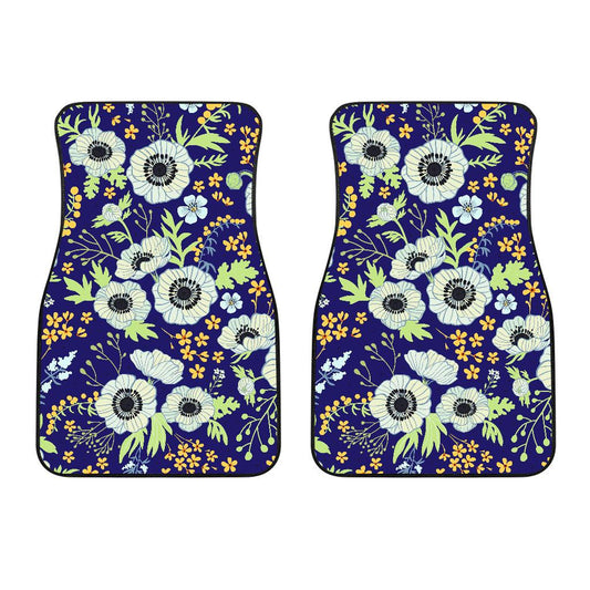 Anemone Pattern Print Design AM06 Car Floor Mats-JorJune