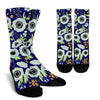 Anemone Pattern Print Design AM06 Crew Crew Socks-JORJUNE.COM