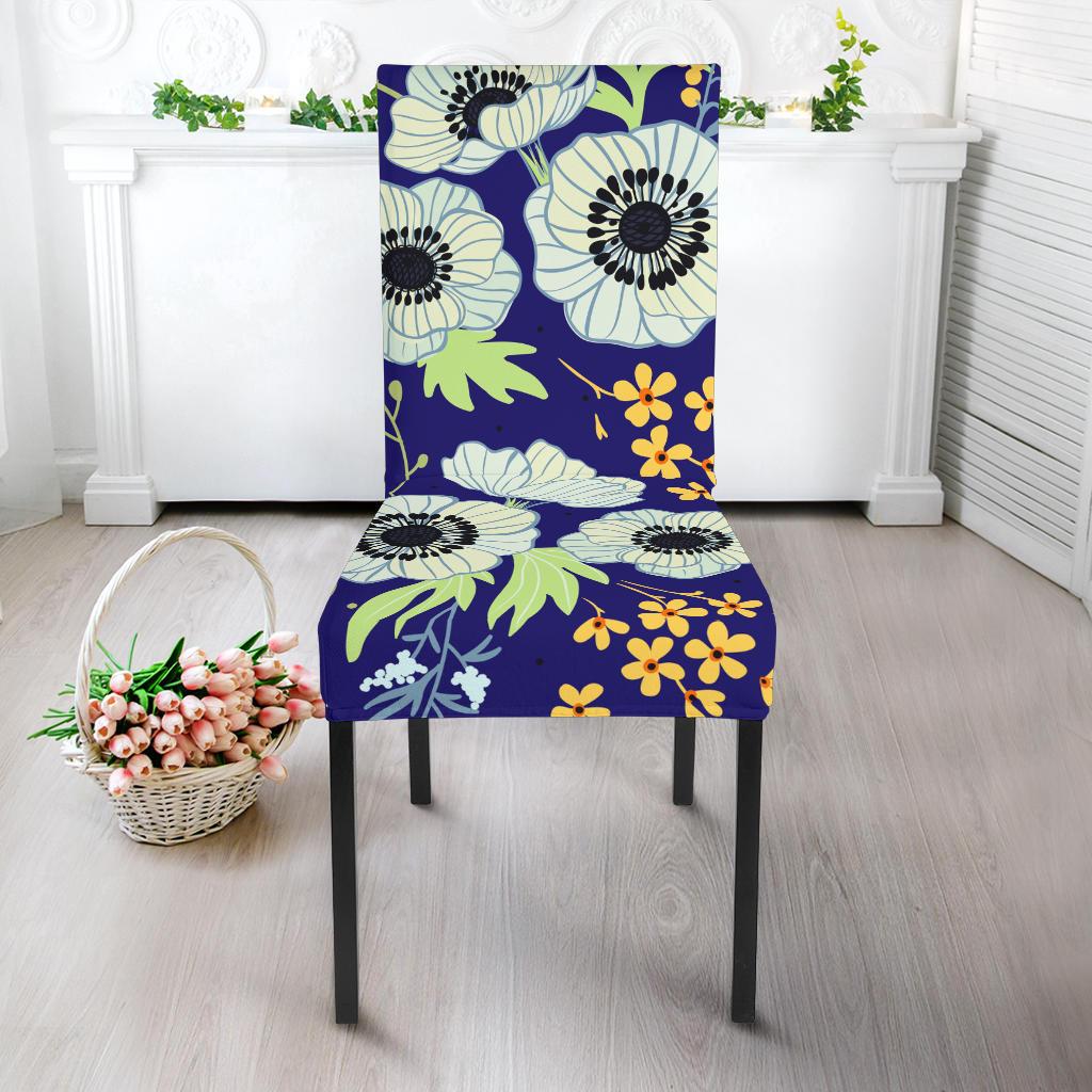 Anemone Pattern Print Design AM06 Dining Chair Slipcover-JORJUNE.COM