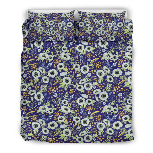 Anemone Pattern Print Design AM06 Duvet Cover Bedding Set-JORJUNE.COM