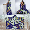 Anemone Pattern Print Design AM06 Hooded Blanket-JORJUNE.COM