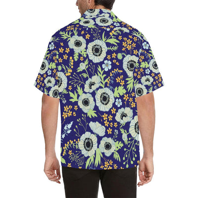 Anemone Pattern Print Design AM06 Men Hawaiian Shirt-JorJune