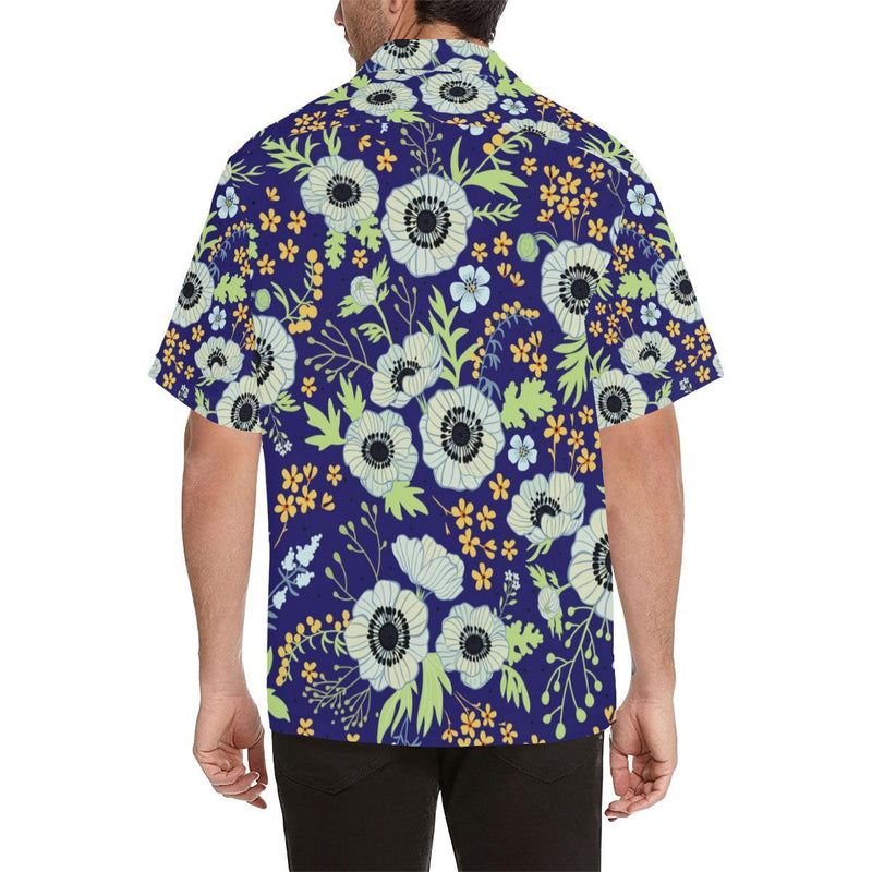 Anemone Pattern Print Design AM06 Men Hawaiian Shirt-JorJune