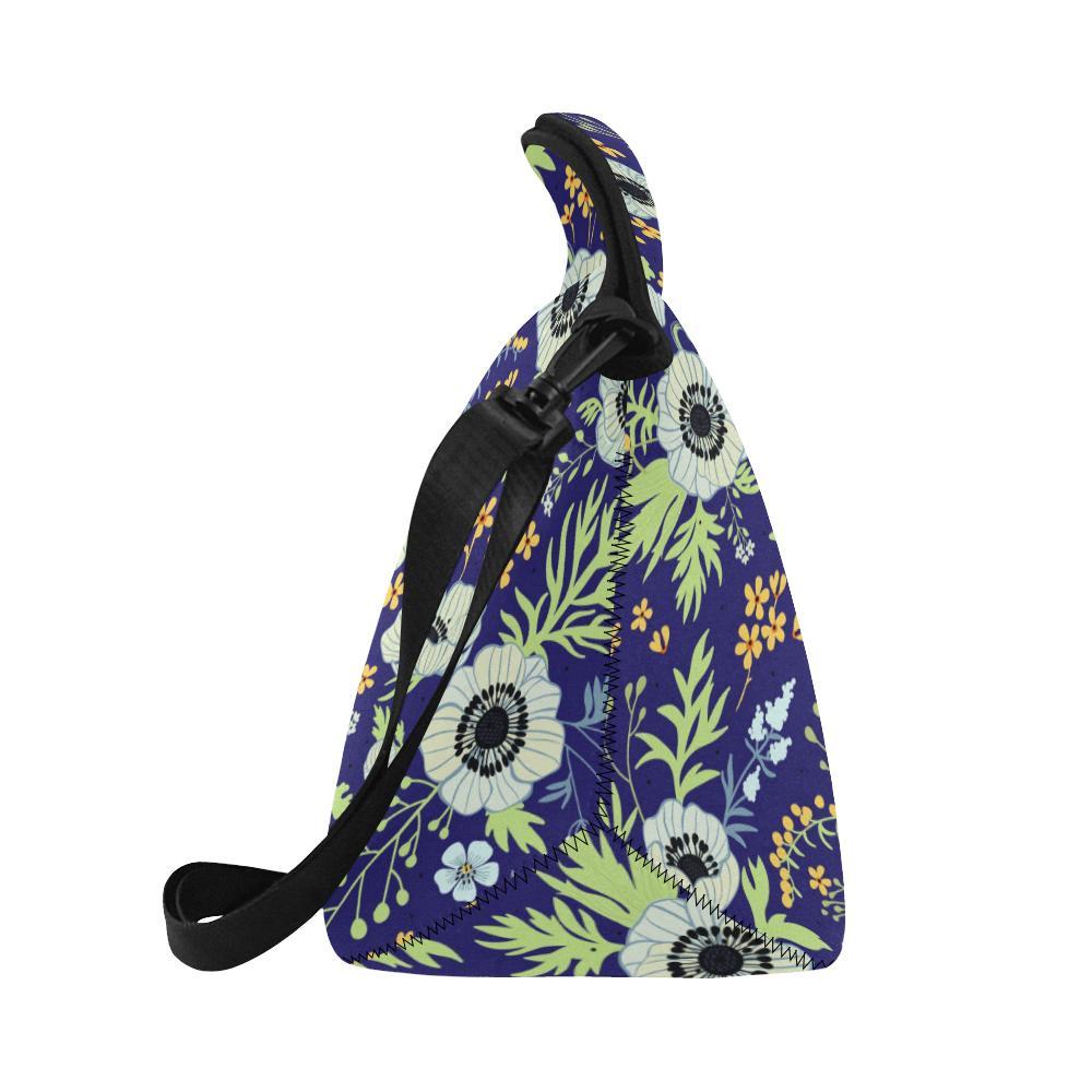Anemone Pattern Print Design AM06 Neoprene Lunch Bag-JorJune