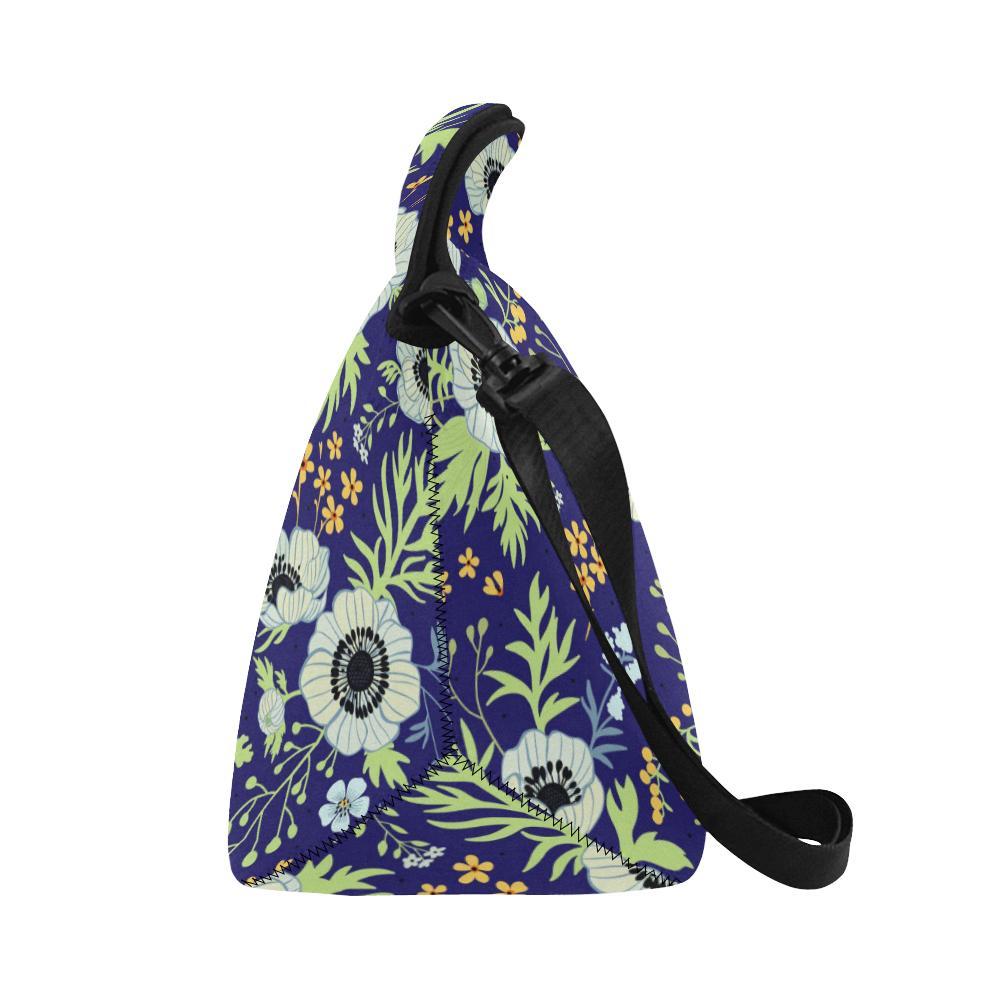 Anemone Pattern Print Design AM06 Neoprene Lunch Bag-JorJune