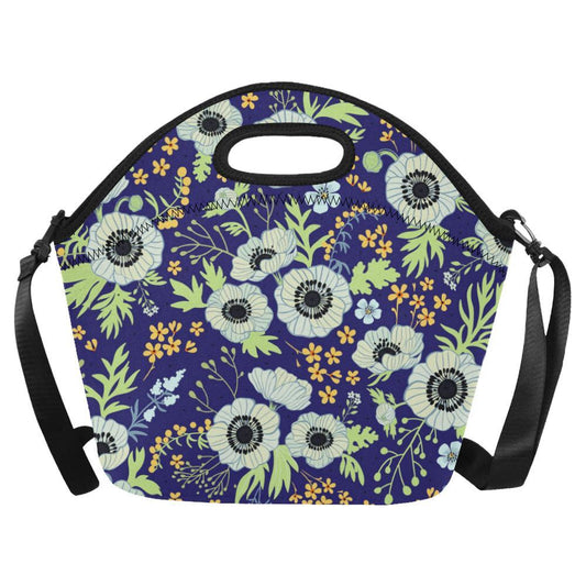 Anemone Pattern Print Design AM06 Neoprene Lunch Bag-JorJune