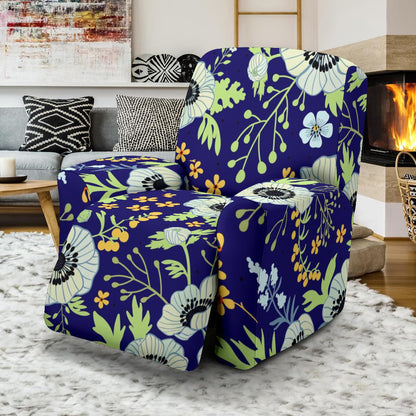 Anemone Pattern Print Design AM06 Recliner Slipcover-JORJUNE.COM