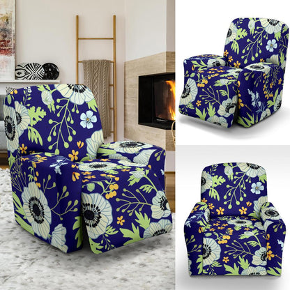 Anemone Pattern Print Design AM06 Recliner Slipcover-JORJUNE.COM
