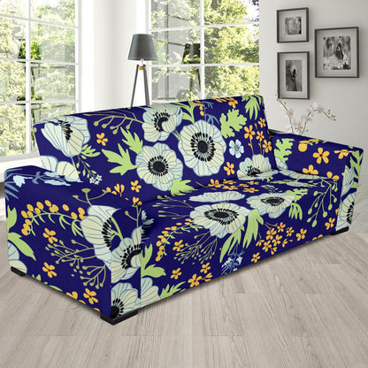 Anemone Pattern Print Design AM06 Sofa Slipcover-JORJUNE.COM