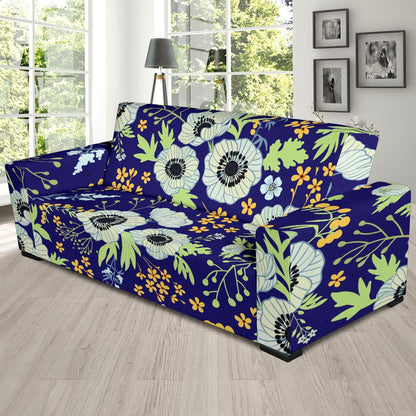 Anemone Pattern Print Design AM06 Sofa Slipcover-JORJUNE.COM
