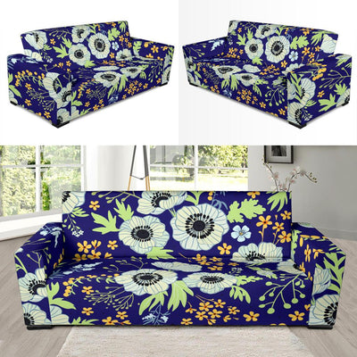Anemone Pattern Print Design AM06 Sofa Slipcover-JORJUNE.COM