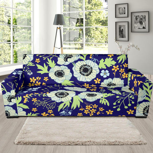 Anemone Pattern Print Design AM06 Sofa Slipcover-JORJUNE.COM