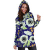 Anemone Pattern Print Design AM06 Women Hoodie Dress