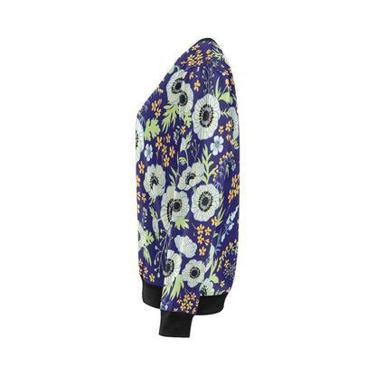 Anemone Pattern Print Design AM06 Women Long Sleeve Sweatshirt-JorJune