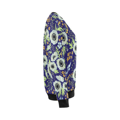 Anemone Pattern Print Design AM06 Women Long Sleeve Sweatshirt-JorJune