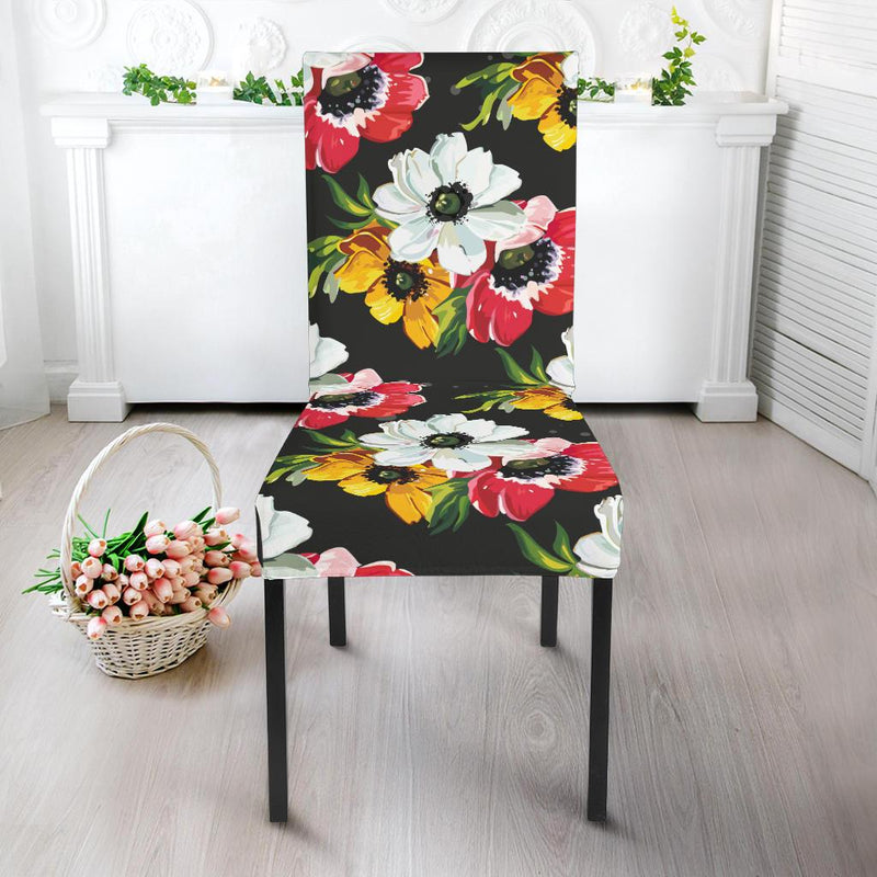 Anemone Pattern Print Design AM07 Dining Chair Slipcover-JORJUNE.COM
