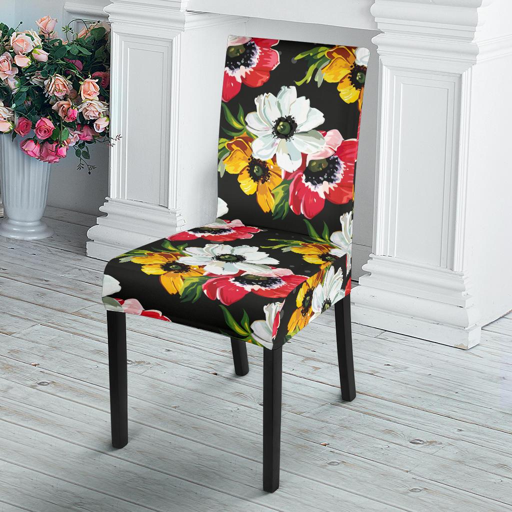 Anemone Pattern Print Design AM07 Dining Chair Slipcover-JORJUNE.COM