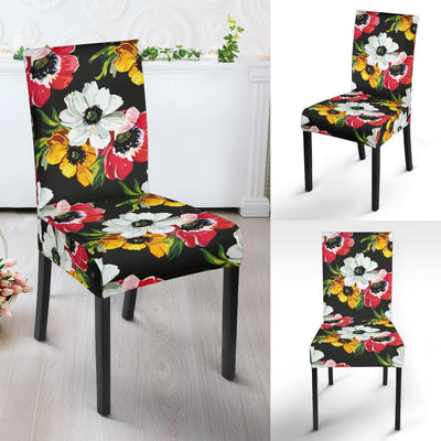 Anemone Pattern Print Design AM07 Dining Chair Slipcover-JORJUNE.COM