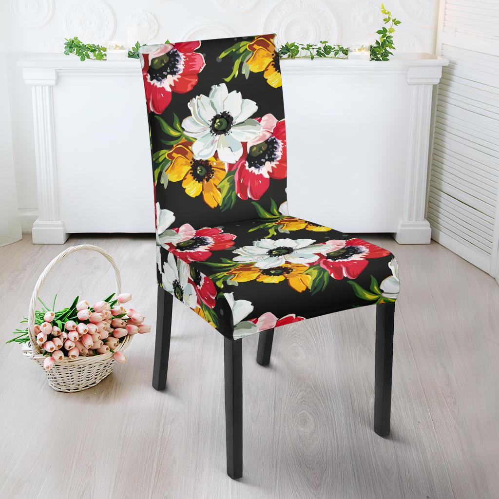 Anemone Pattern Print Design AM07 Dining Chair Slipcover-JORJUNE.COM