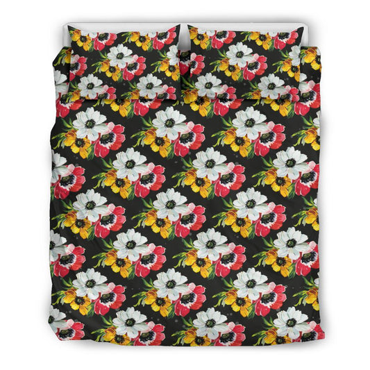 Anemone Pattern Print Design AM07 Duvet Cover Bedding Set-JORJUNE.COM