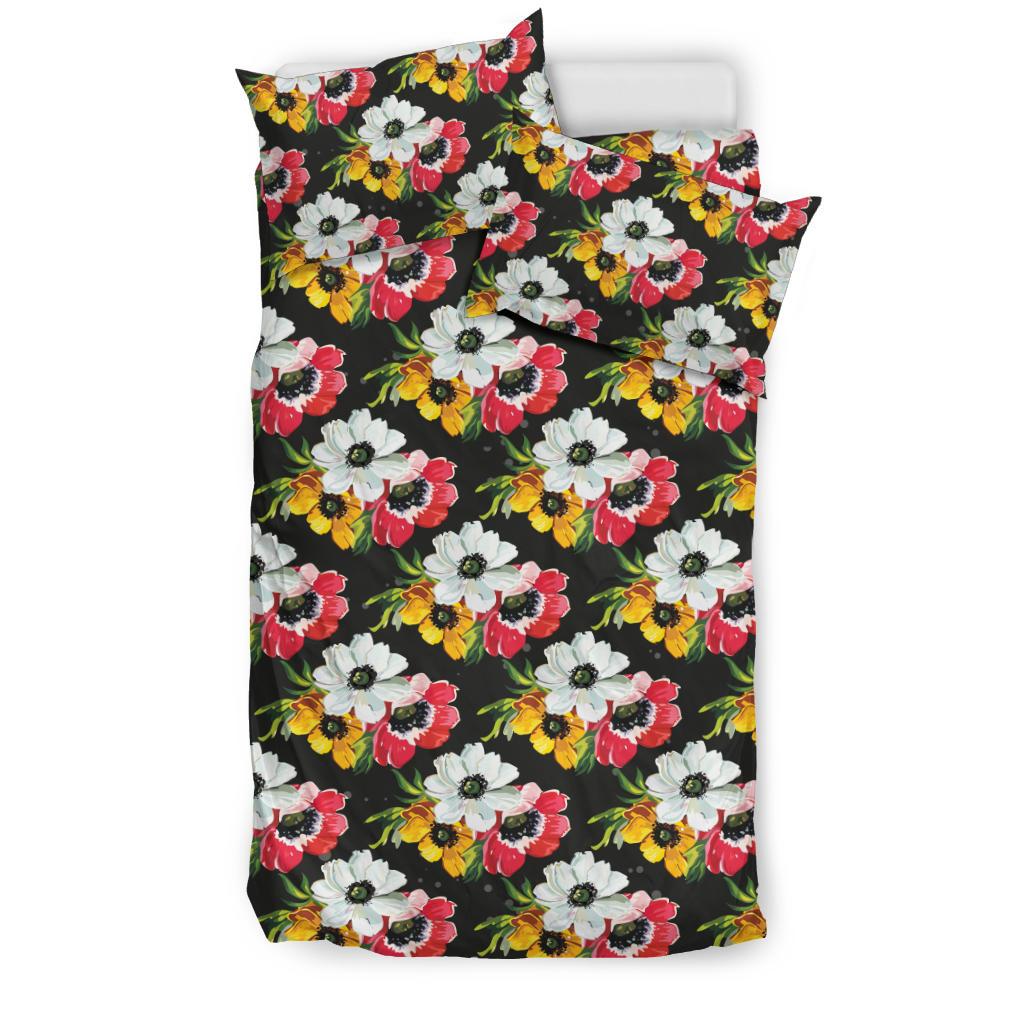 Anemone Pattern Print Design AM07 Duvet Cover Bedding Set-JORJUNE.COM
