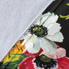 Anemone Pattern Print Design AM07 Fleece Blankete