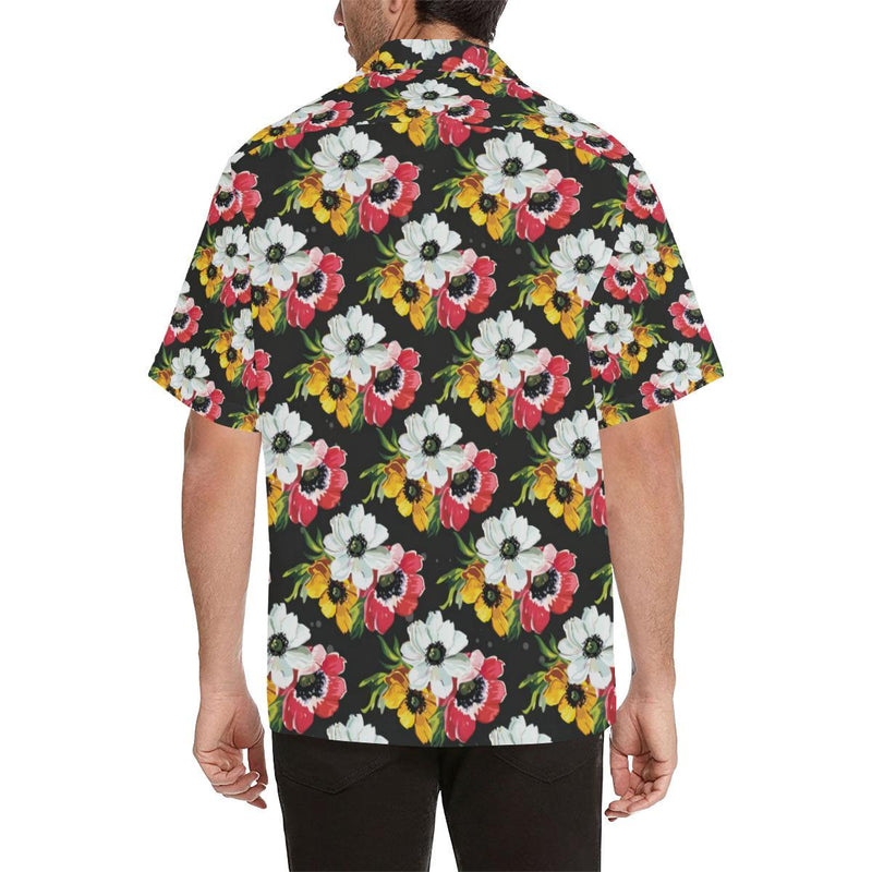 Anemone Pattern Print Design AM07 Men Hawaiian Shirt-JorJune