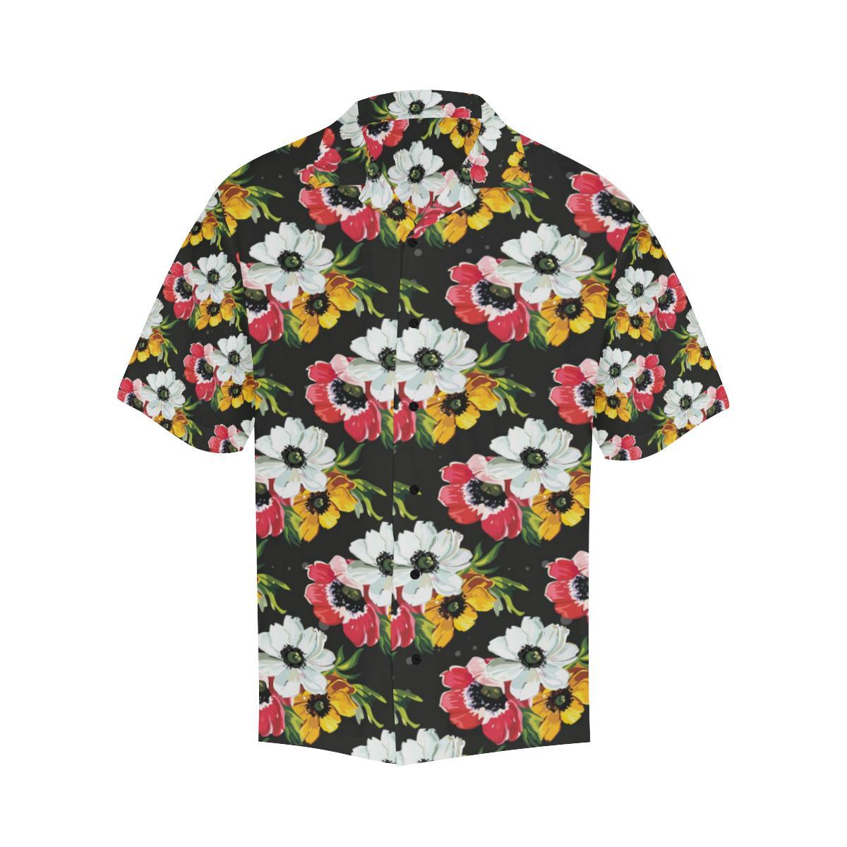 Anemone Pattern Print Design AM07 Men Hawaiian Shirt-JorJune