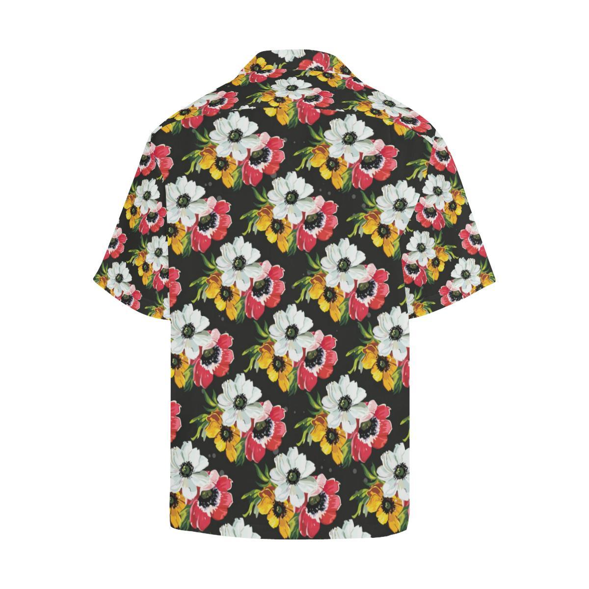 Anemone Pattern Print Design AM07 Men Hawaiian Shirt-JorJune