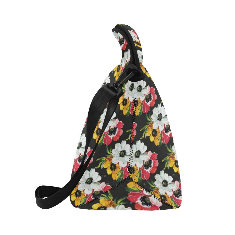Anemone Pattern Print Design AM07 Neoprene Lunch Bag-JorJune