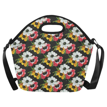 Anemone Pattern Print Design AM07 Neoprene Lunch Bag-JorJune