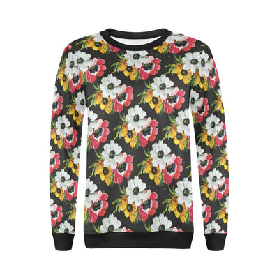 Anemone Pattern Print Design AM07 Women Long Sleeve Sweatshirt-JorJune