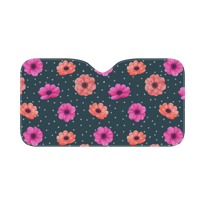 Anemone Pattern Print Design AM08 Car Sun Shade-JorJune