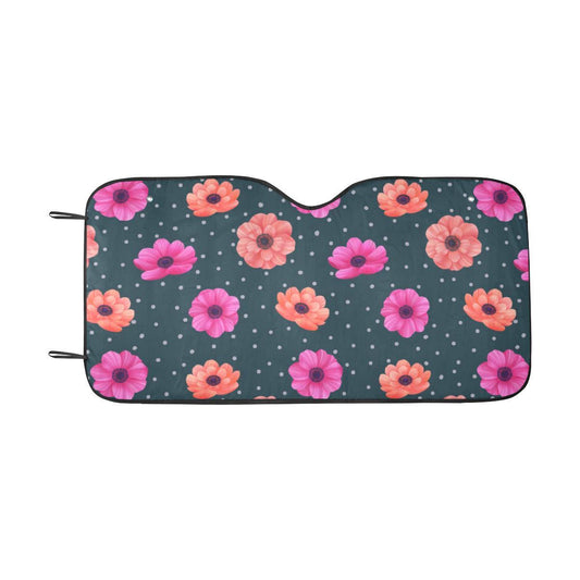 Anemone Pattern Print Design AM08 Car Sun Shade-JorJune
