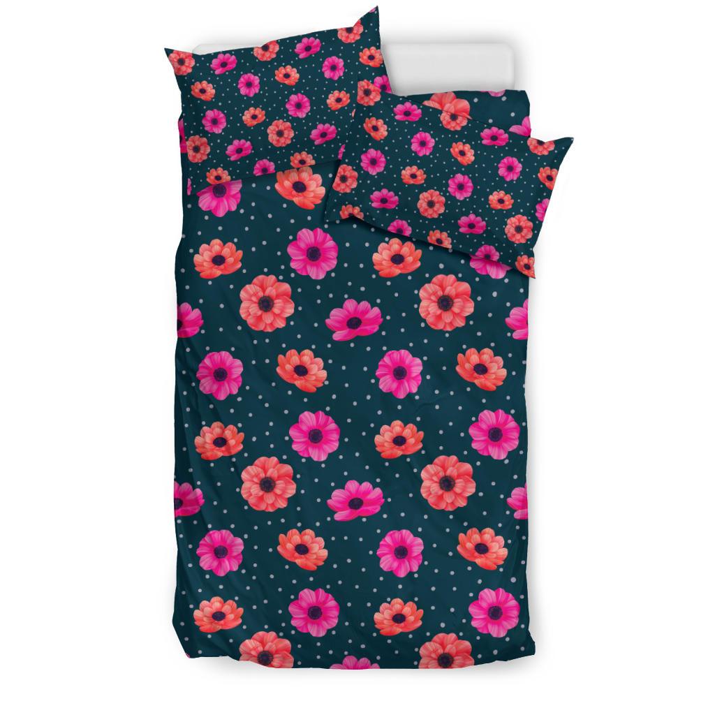Anemone Pattern Print Design AM08 Duvet Cover Bedding Set-JORJUNE.COM