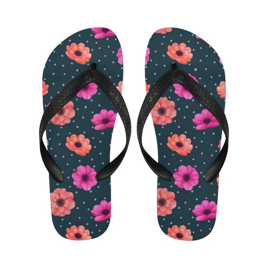 Anemone Pattern Print Design AM08 Flip Flops-JorJune