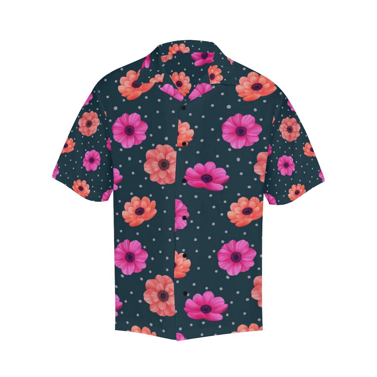 Anemone Pattern Print Design AM08 Men Hawaiian Shirt-JorJune