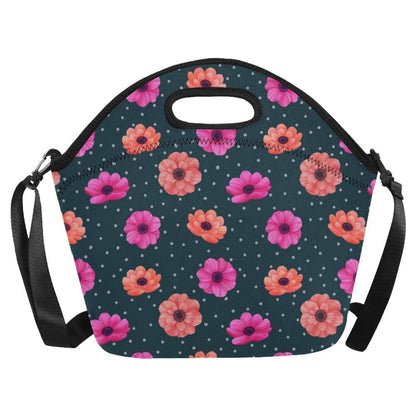 Anemone Pattern Print Design AM08 Neoprene Lunch Bag-JorJune