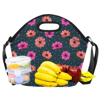 Anemone Pattern Print Design AM08 Neoprene Lunch Bag-JorJune