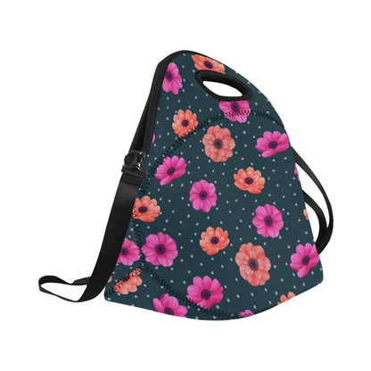 Anemone Pattern Print Design AM08 Neoprene Lunch Bag-JorJune