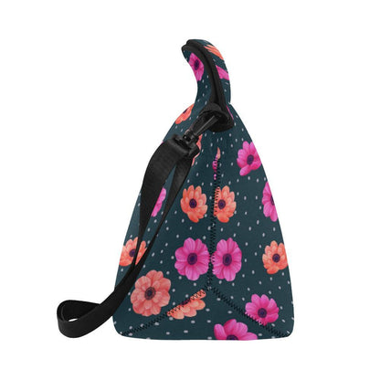 Anemone Pattern Print Design AM08 Neoprene Lunch Bag-JorJune