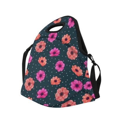 Anemone Pattern Print Design AM08 Neoprene Lunch Bag-JorJune