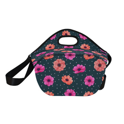 Anemone Pattern Print Design AM08 Neoprene Lunch Bag-JorJune