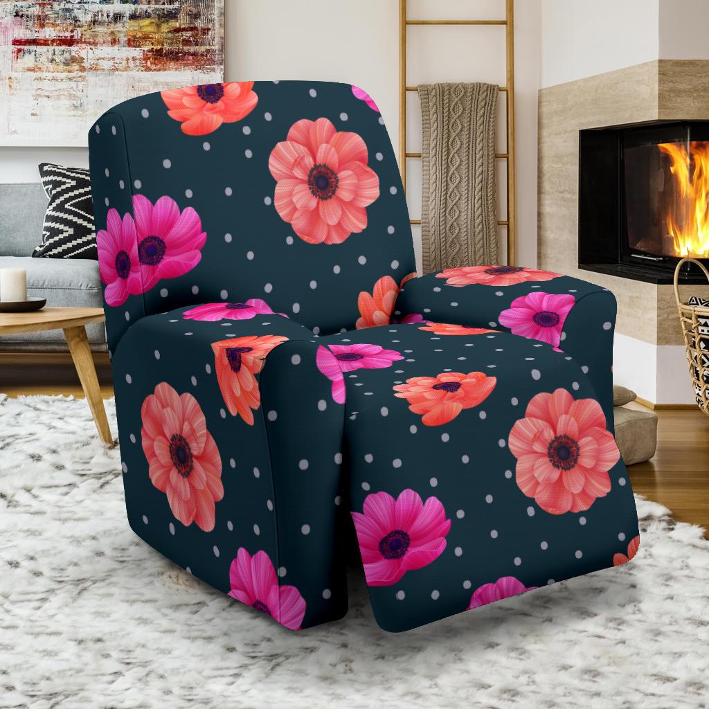 Anemone Pattern Print Design AM08 Recliner Slipcover-JORJUNE.COM