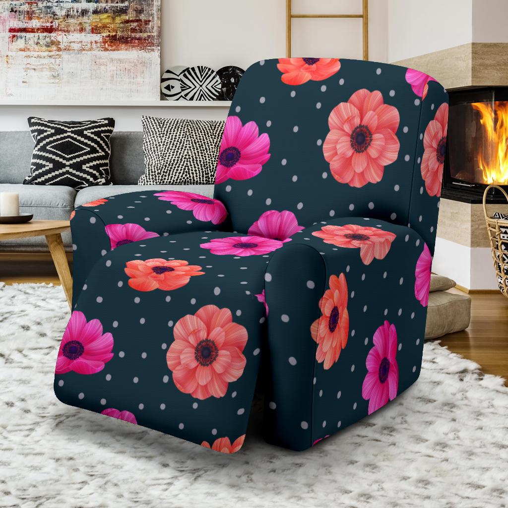 Anemone Pattern Print Design AM08 Recliner Slipcover-JORJUNE.COM