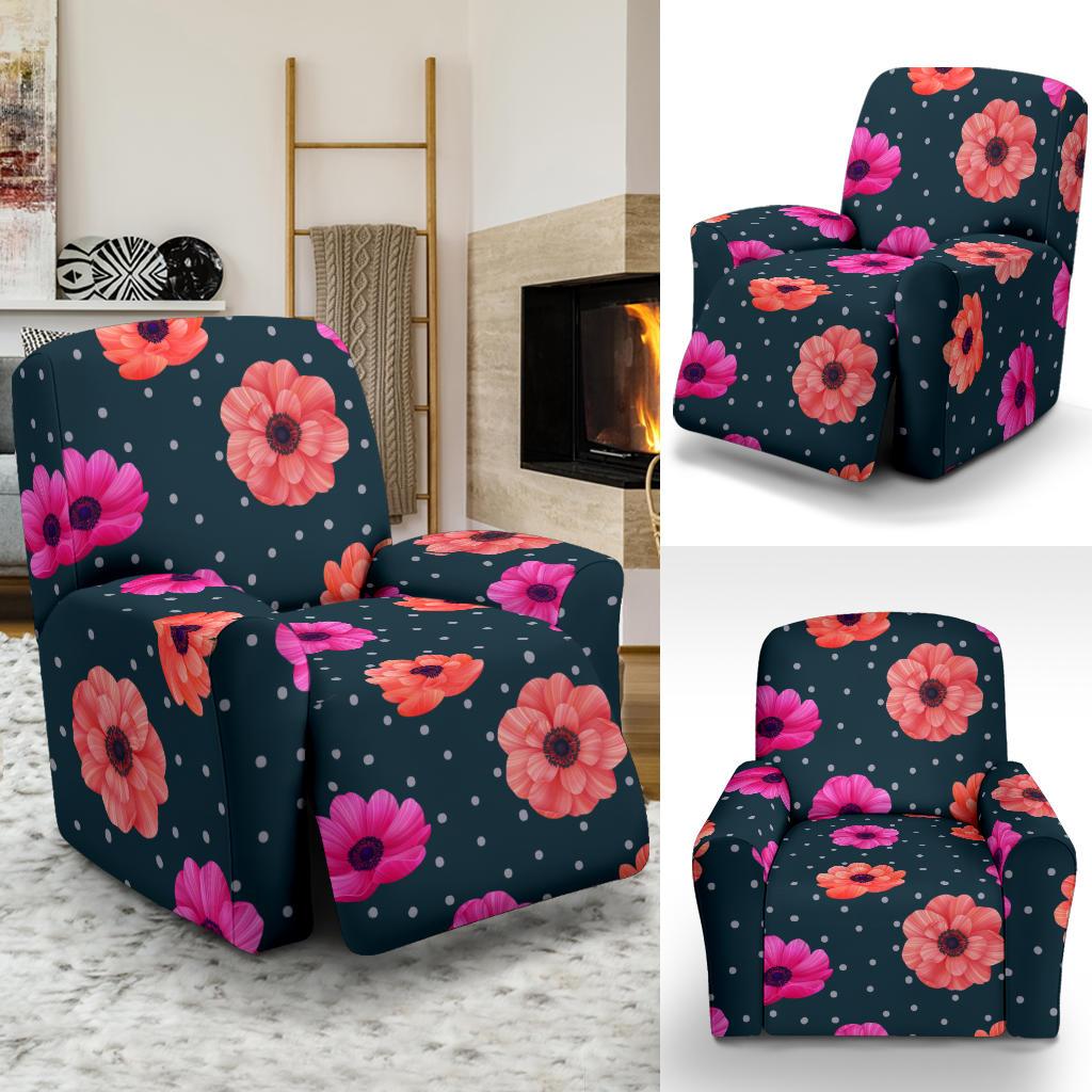 Anemone Pattern Print Design AM08 Recliner Slipcover-JORJUNE.COM